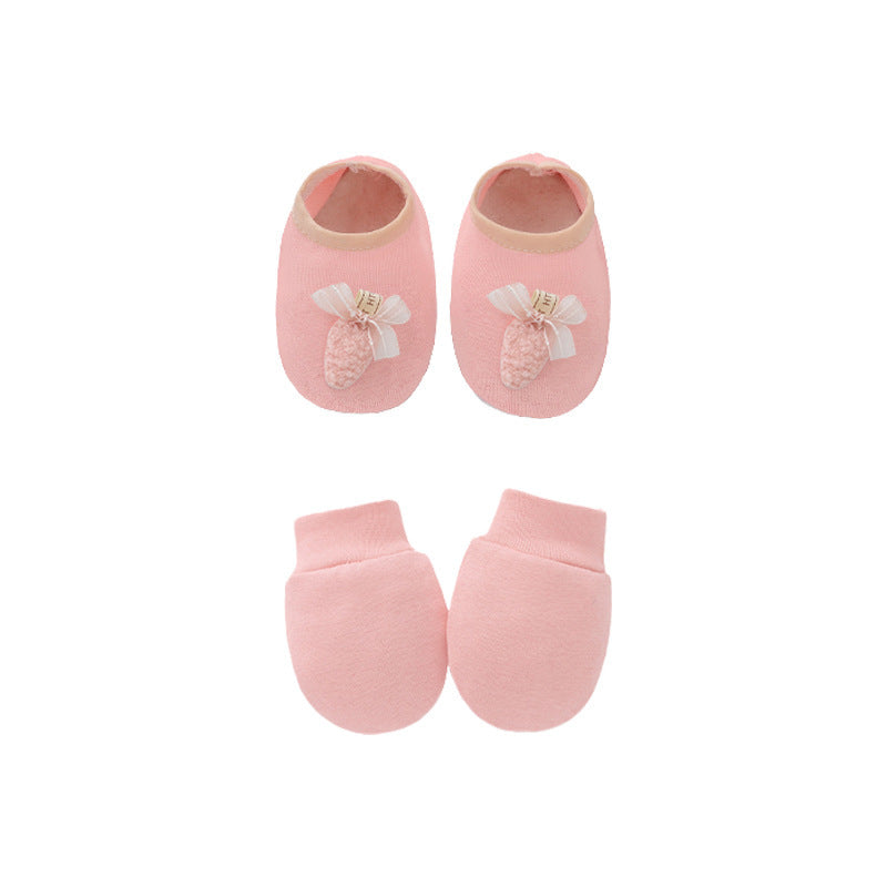 Baby Cotton Gloves and Foot Covers | Soft, Unisex Accessories for Newborns - Teintes Câlines