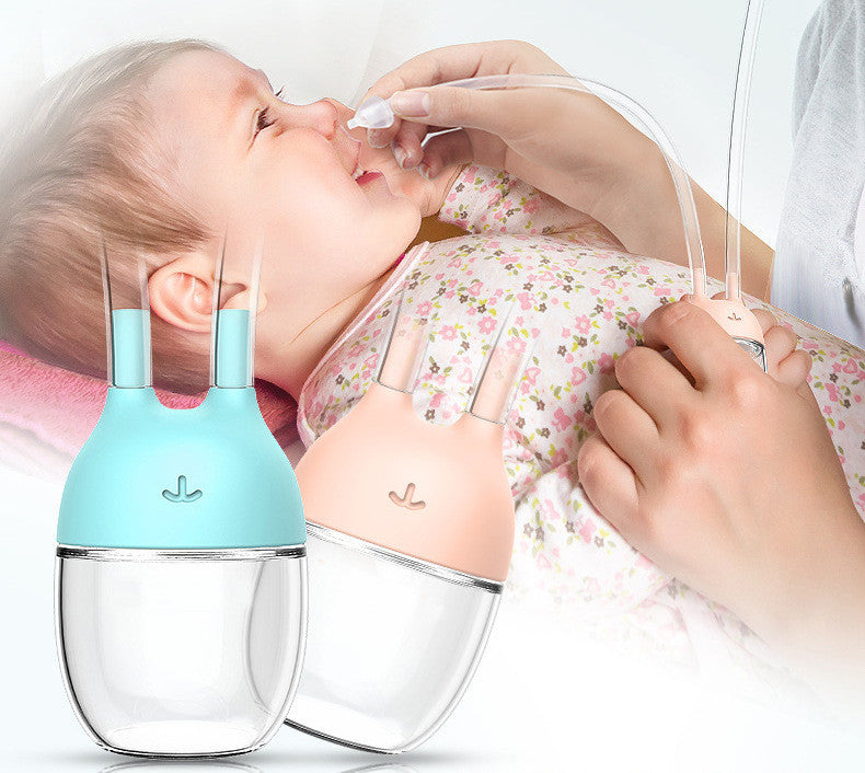 Convenient Baby Nose Cleaner Vacuum – Safe Nasal Aspirator for Mucus Removal - Teintes Câlines