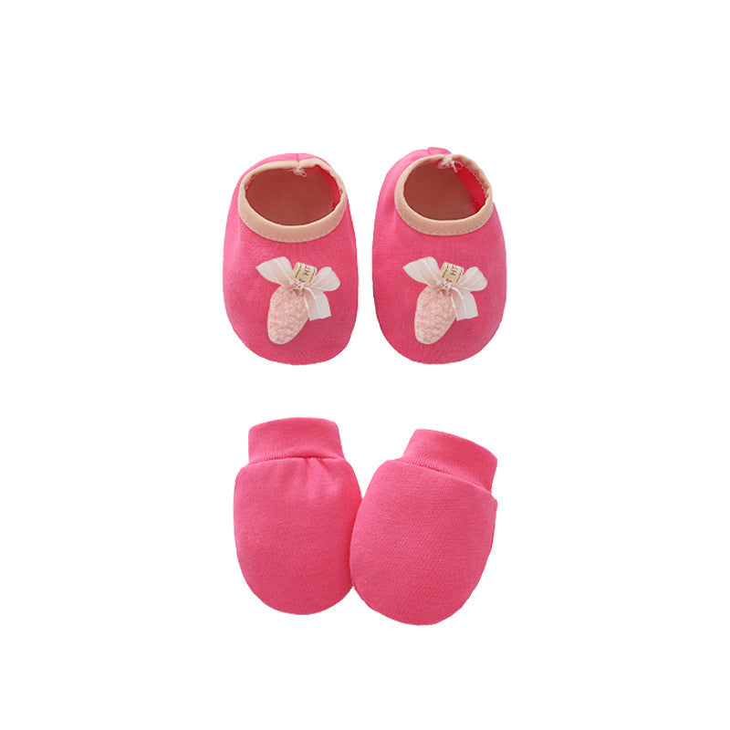 Baby Cotton Gloves and Foot Covers | Soft, Unisex Accessories for Newborns - Teintes Câlines