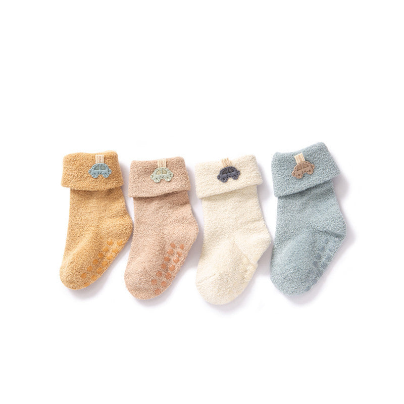 Newborn Baby Socks – Cozy, Warm & Stylish - Teintes Câlines