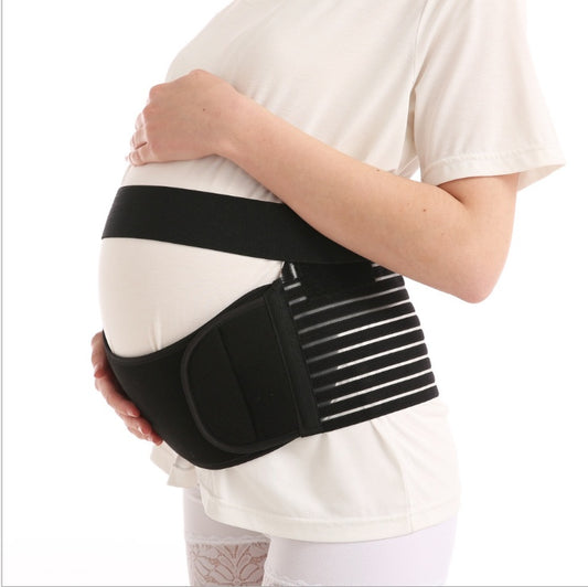 Adjustable Pregnant Belly Support Belt with Velcro - Breathable Waist Relief and Abdominal Support Belt - Teintes Câlines