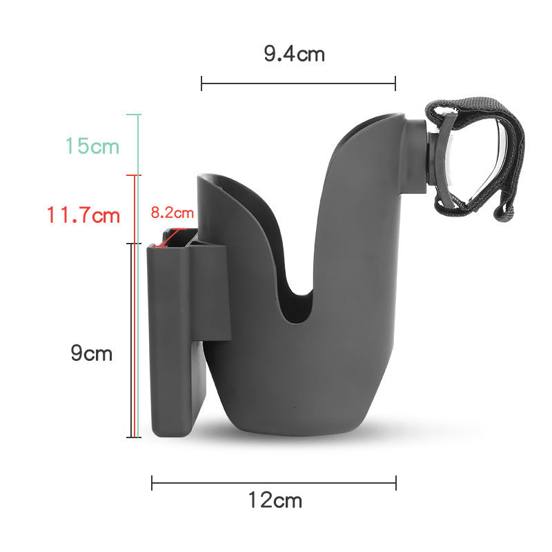 Baby Stroller Cup Holder with Mobile Phone Stand – Convenient Trolley Accessory Set - Teintes Câlines