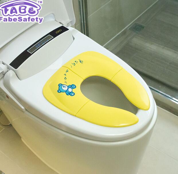 Portable Folding Toilet Seat for Kids - Non-Slip, Travel-Friendly Potty Training Seat - Teintes Câlines