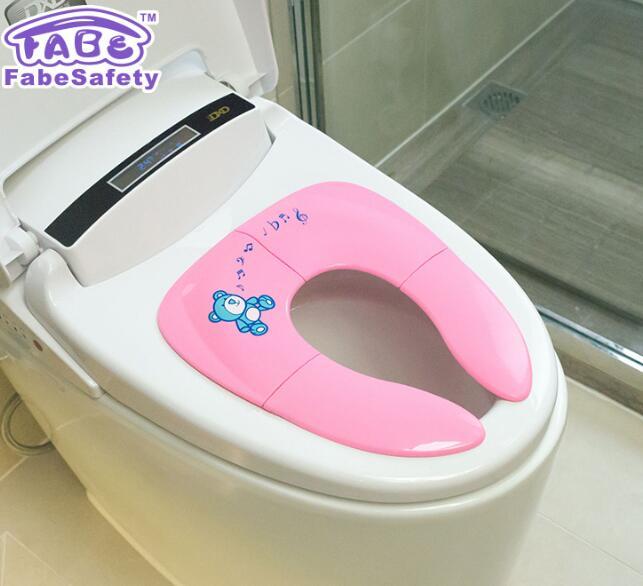 Portable Folding Toilet Seat for Kids - Non-Slip, Travel-Friendly Potty Training Seat - Teintes Câlines