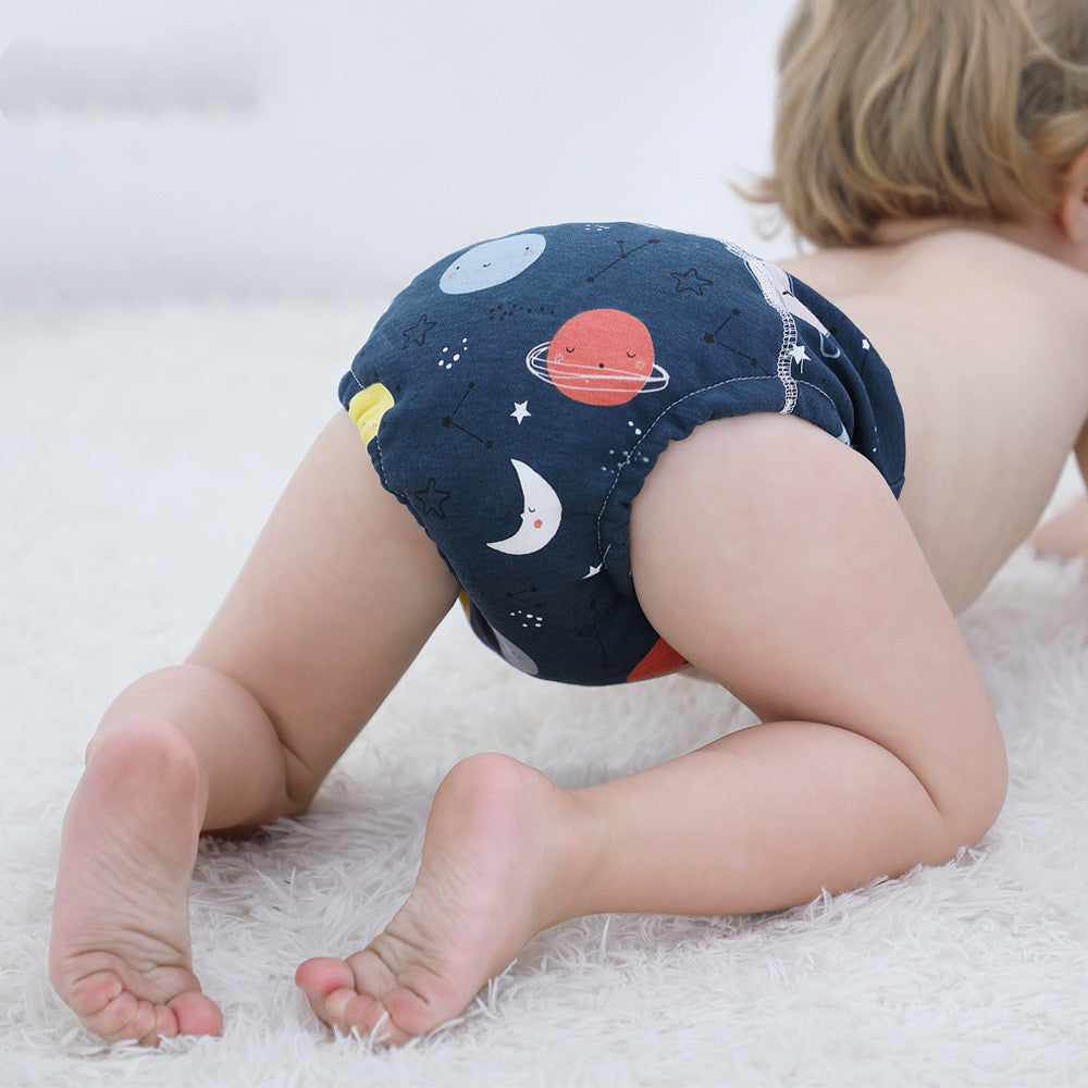 Baby Training Pants – Absorbent Gauze Diaper Pants with Waterproof Layer - Teintes Câlines