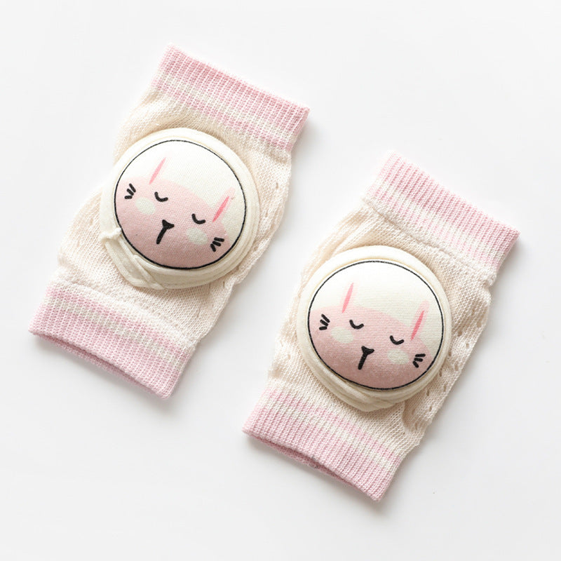 Baby Crawling Knee Pads | Soft & Protective Cartoon Knee Pads for Boys & Girls - Teintes Câlines