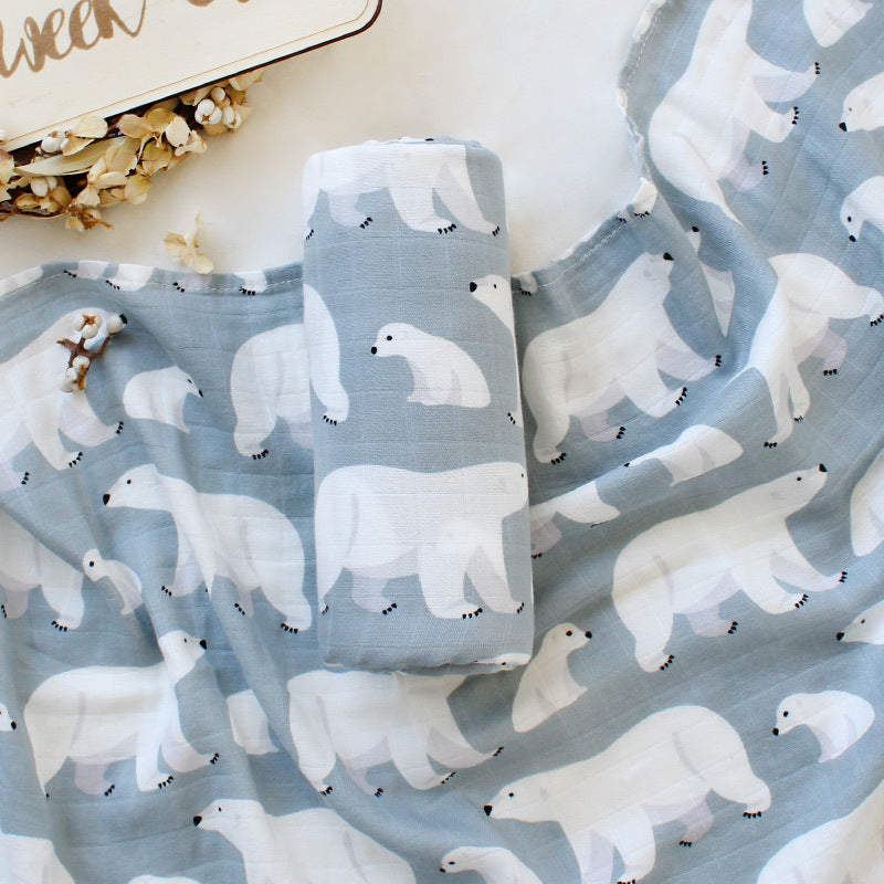 Organic Cotton Baby Swaddle Blanket – Soft and Breathable for All Seasons - Teintes Câlines