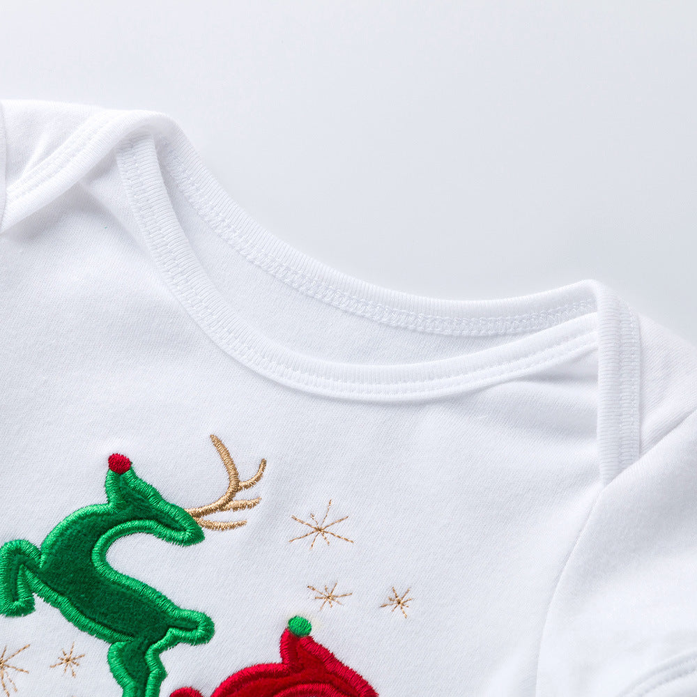 Adorable Baby Christmas Clothes - Short Sleeve Outfits - Teintes Câlines