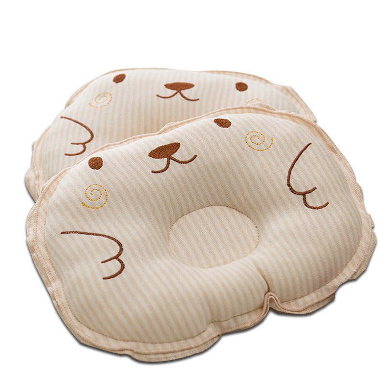 Baby Shaped Pillow – Round Cotton Pillow for Newborn Head Support - Teintes Câlines