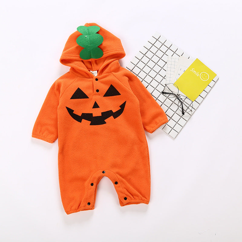 Unisex Baby Halloween Outfit - Long Sleeve Cotton Romper - Teintes Câlines