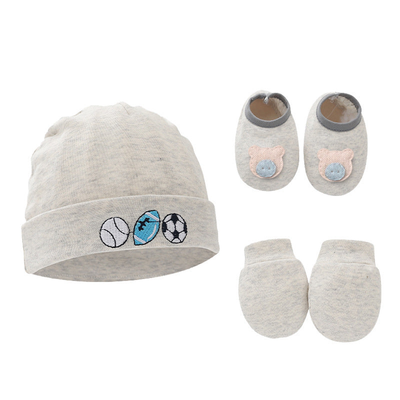 Baby Cotton Gloves and Foot Covers | Soft, Unisex Accessories for Newborns - Teintes Câlines