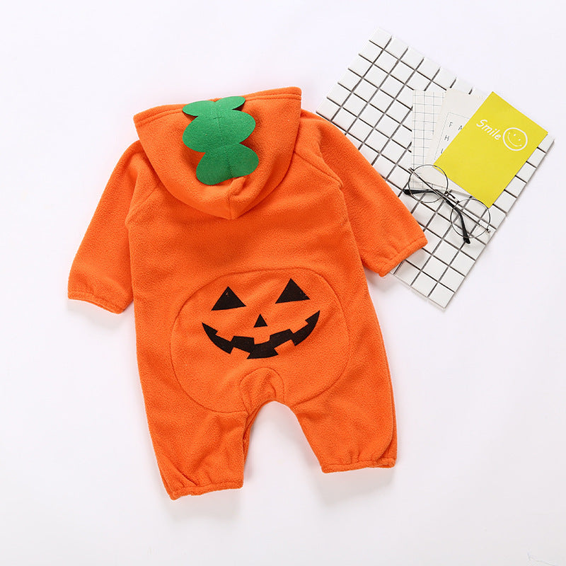 Unisex Baby Halloween Outfit - Long Sleeve Cotton Romper - Teintes Câlines