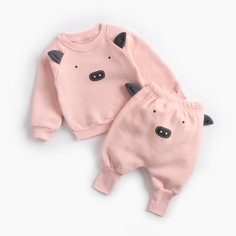 Baby Velvet Sweater Suit | Soft Cotton Outfit for Cozy Comfort - Teintes Câlines