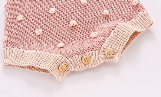 Baby Knitted 100% Cotton Sweater - Soft and Cozy for Infants - Teintes Câlines