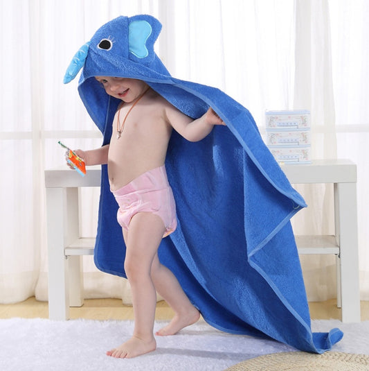 Animal Cartoon Baby Cloak Towel: Soft, Fun, and Cozy for Your Little One - Teintes Câlines