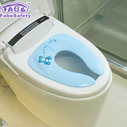 Portable Folding Toilet Seat for Kids - Non-Slip, Travel-Friendly Potty Training Seat - Teintes Câlines