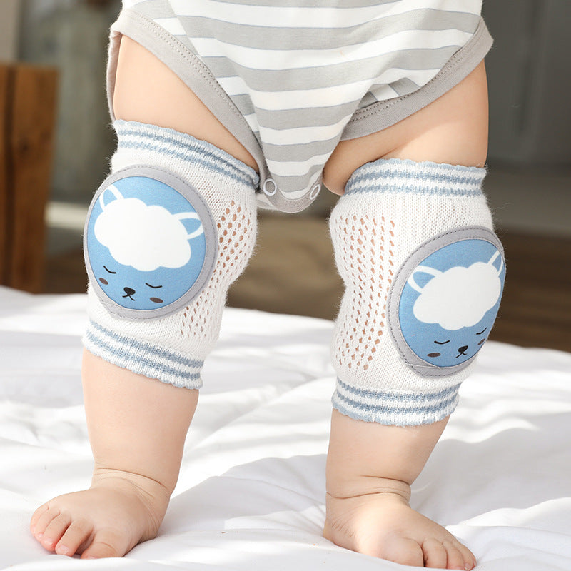 Baby Crawling Knee Pads | Soft & Protective Cartoon Knee Pads for Boys & Girls - Teintes Câlines