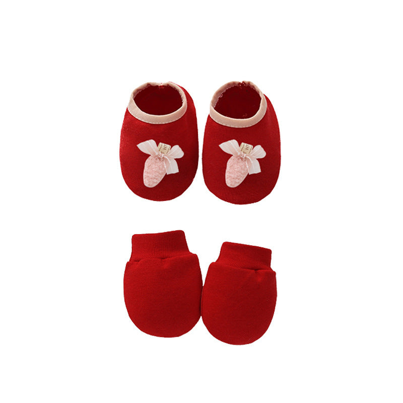 Baby Cotton Gloves and Foot Covers | Soft, Unisex Accessories for Newborns - Teintes Câlines