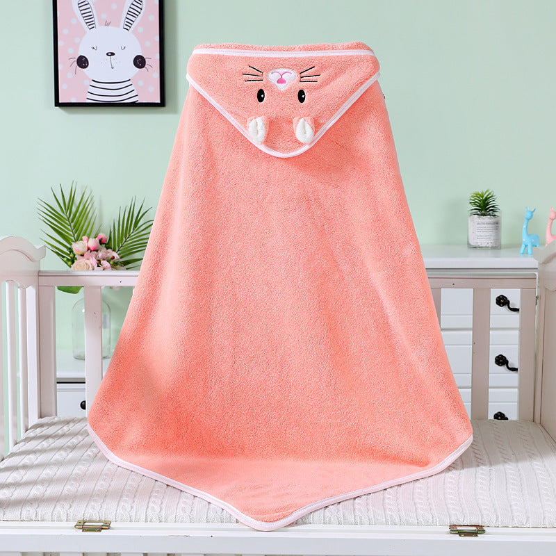 Fleece Baby Bath Towel Bathrobe – Ultra-Soft Coral Fleece for Babies - Teintes Câlines