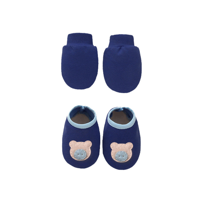 Baby Cotton Gloves and Foot Covers | Soft, Unisex Accessories for Newborns - Teintes Câlines