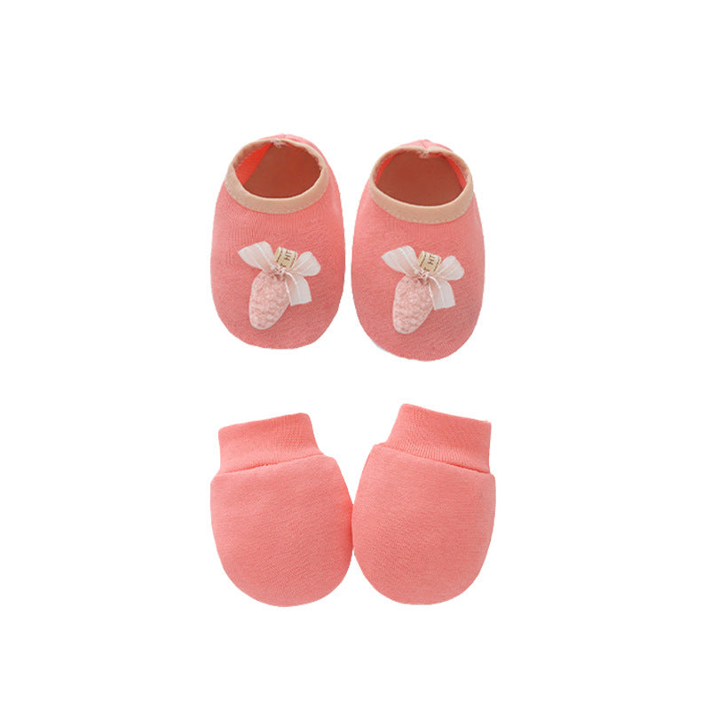 Baby Cotton Gloves and Foot Covers | Soft, Unisex Accessories for Newborns - Teintes Câlines