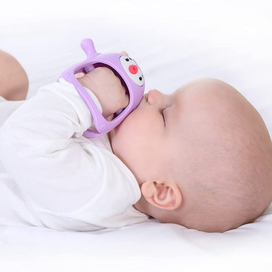 Silicone Baby Teething Toy: Safe, Soothing Relief for Little Gums - Teintes Câlines