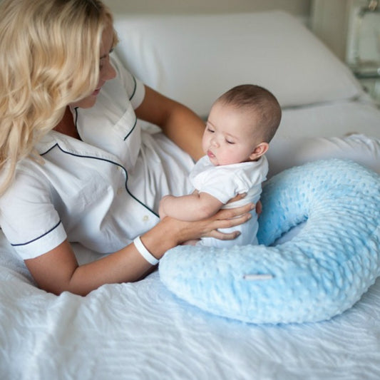 Baby U-Shaped Nursing Pillow Cover – Super Soft and Multifunctional - Teintes Câlines