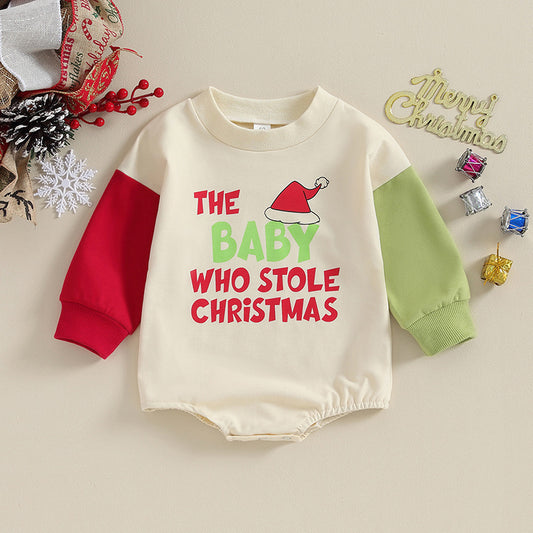 Baby Christmas Clothing - Loose Crawling Suit with Wrap Romper - Teintes Câlines