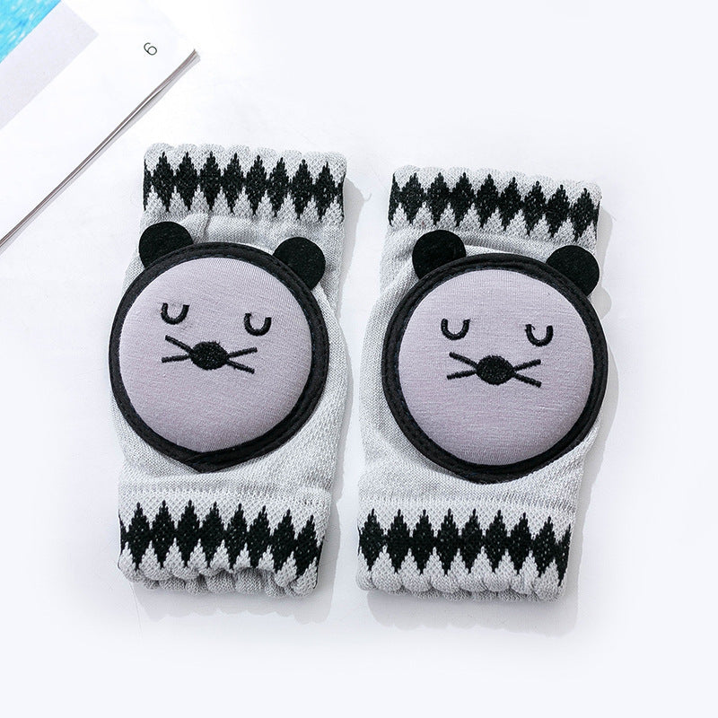 Baby Crawling Knee Pads | Soft & Protective Cartoon Knee Pads for Boys & Girls - Teintes Câlines