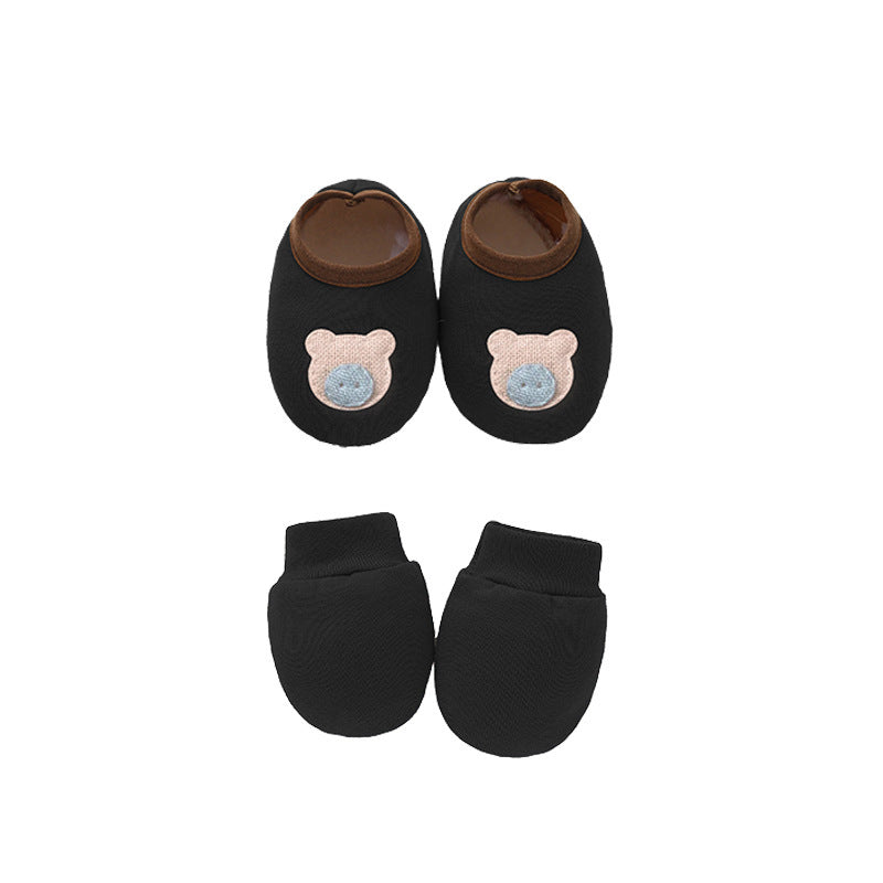 Baby Cotton Gloves and Foot Covers | Soft, Unisex Accessories for Newborns - Teintes Câlines